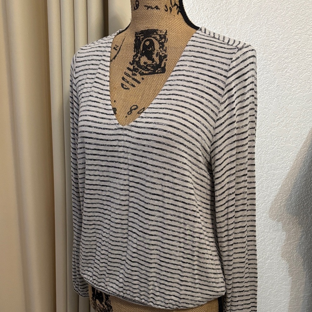 Liverpool Black and White Striped Garment